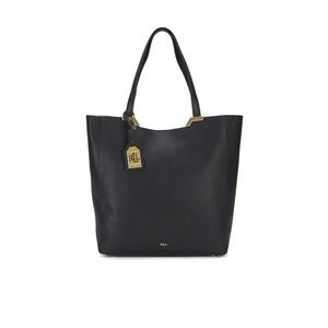 RALPH LAUREN Acadia | Black leather bag